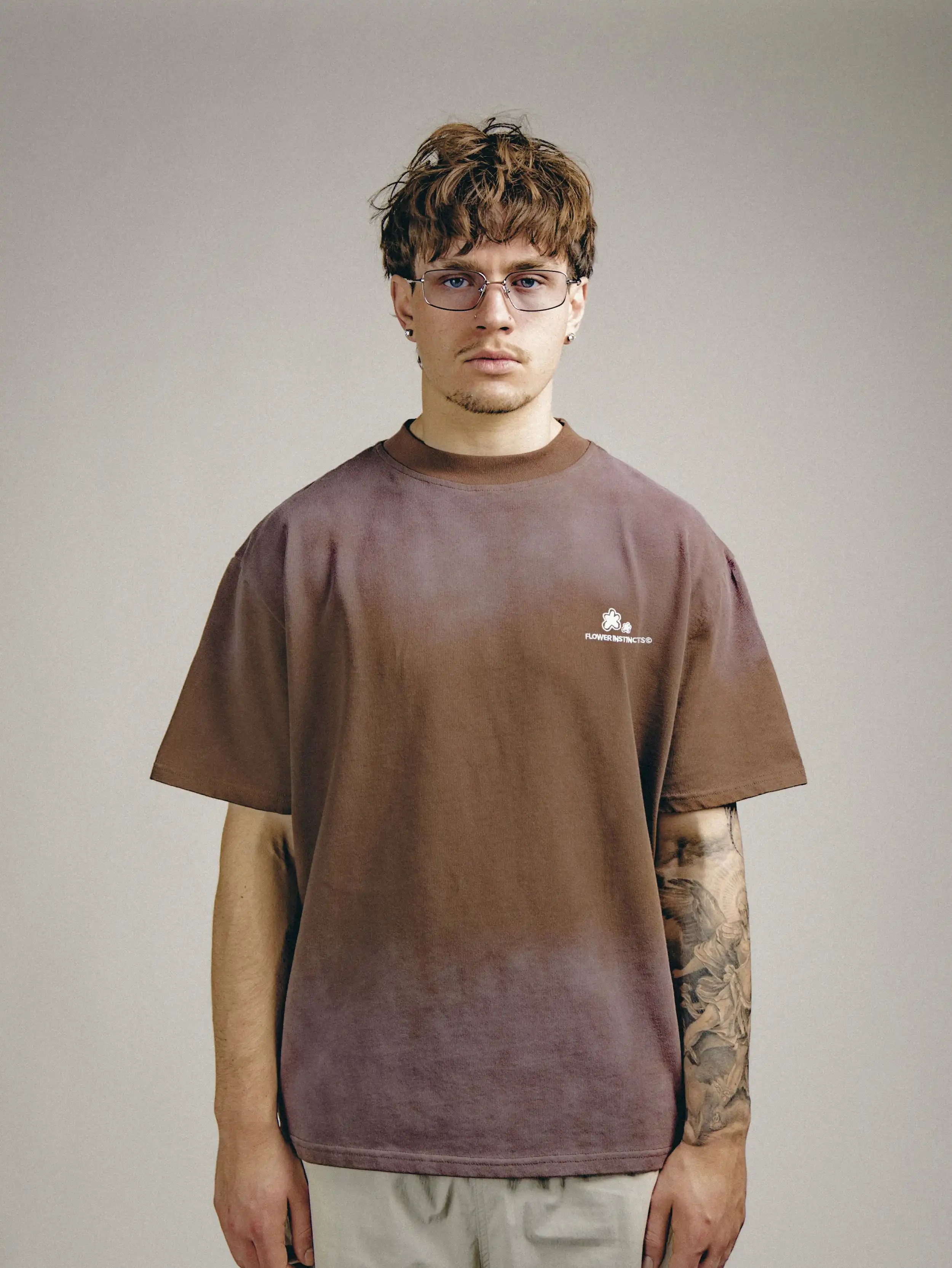 TEE BROWN/PINK - Image 2