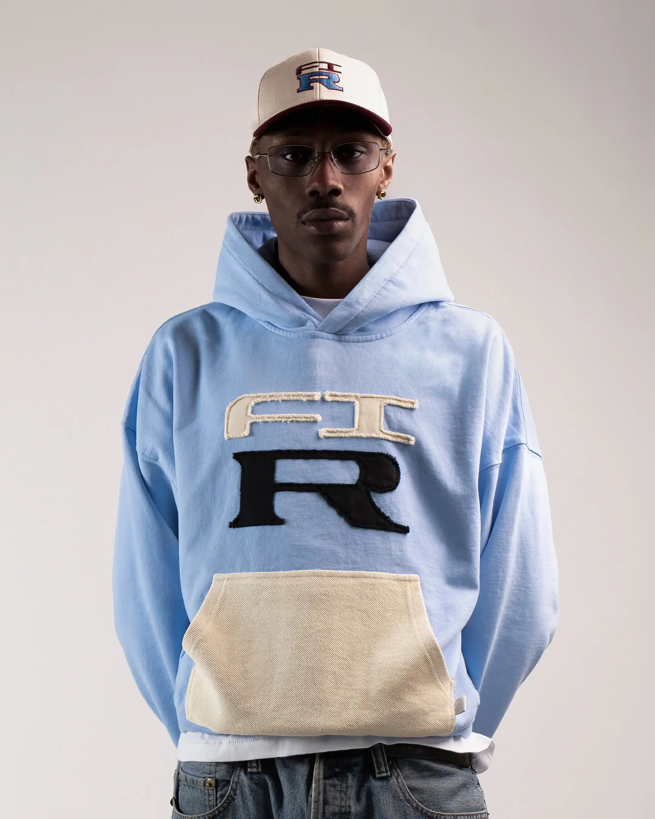 HOODIE FLOWER GTR HEAVY BABY BLUE - Image 8