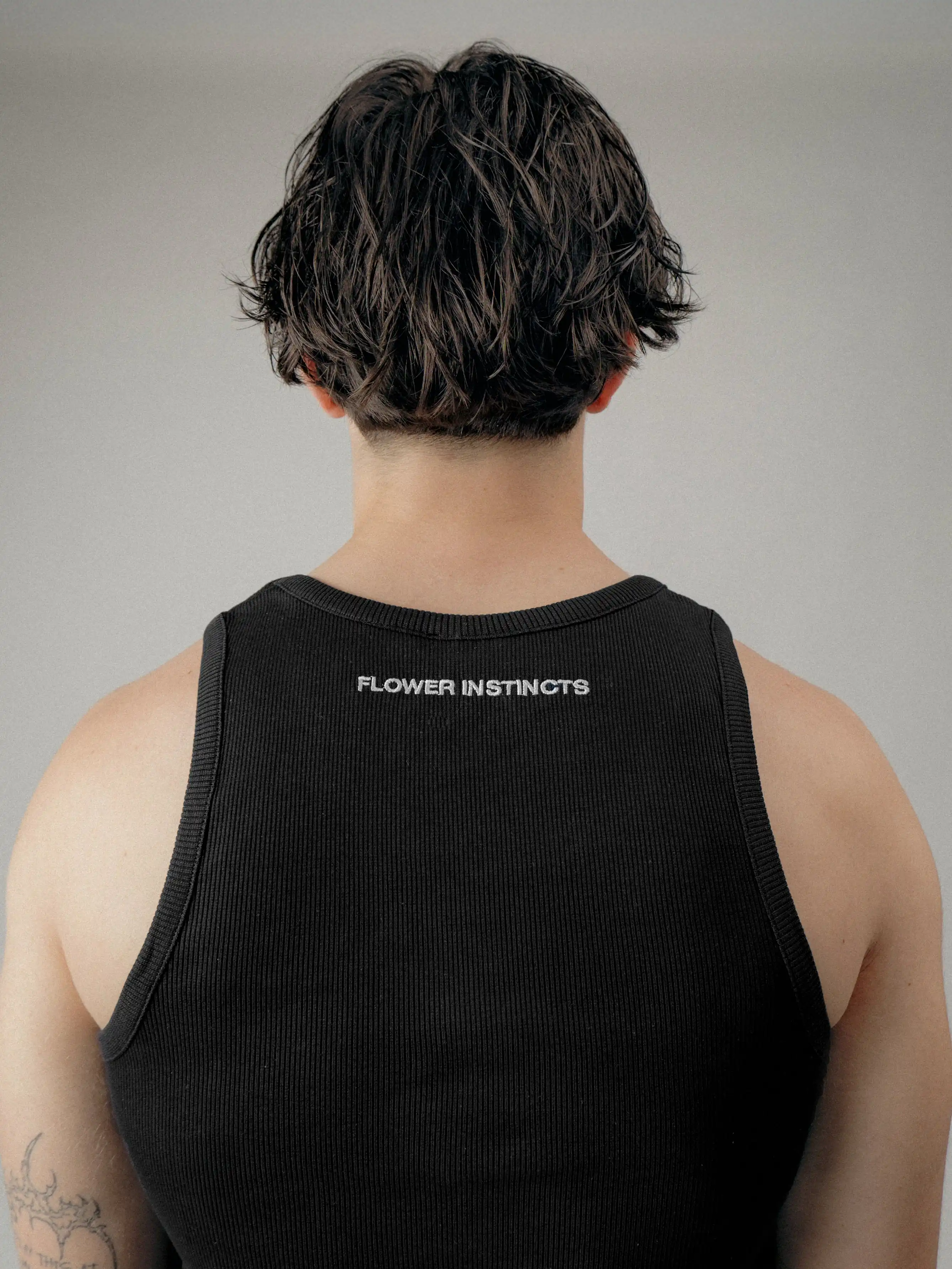 TANK TOP FLOWER BLACK - Image 4