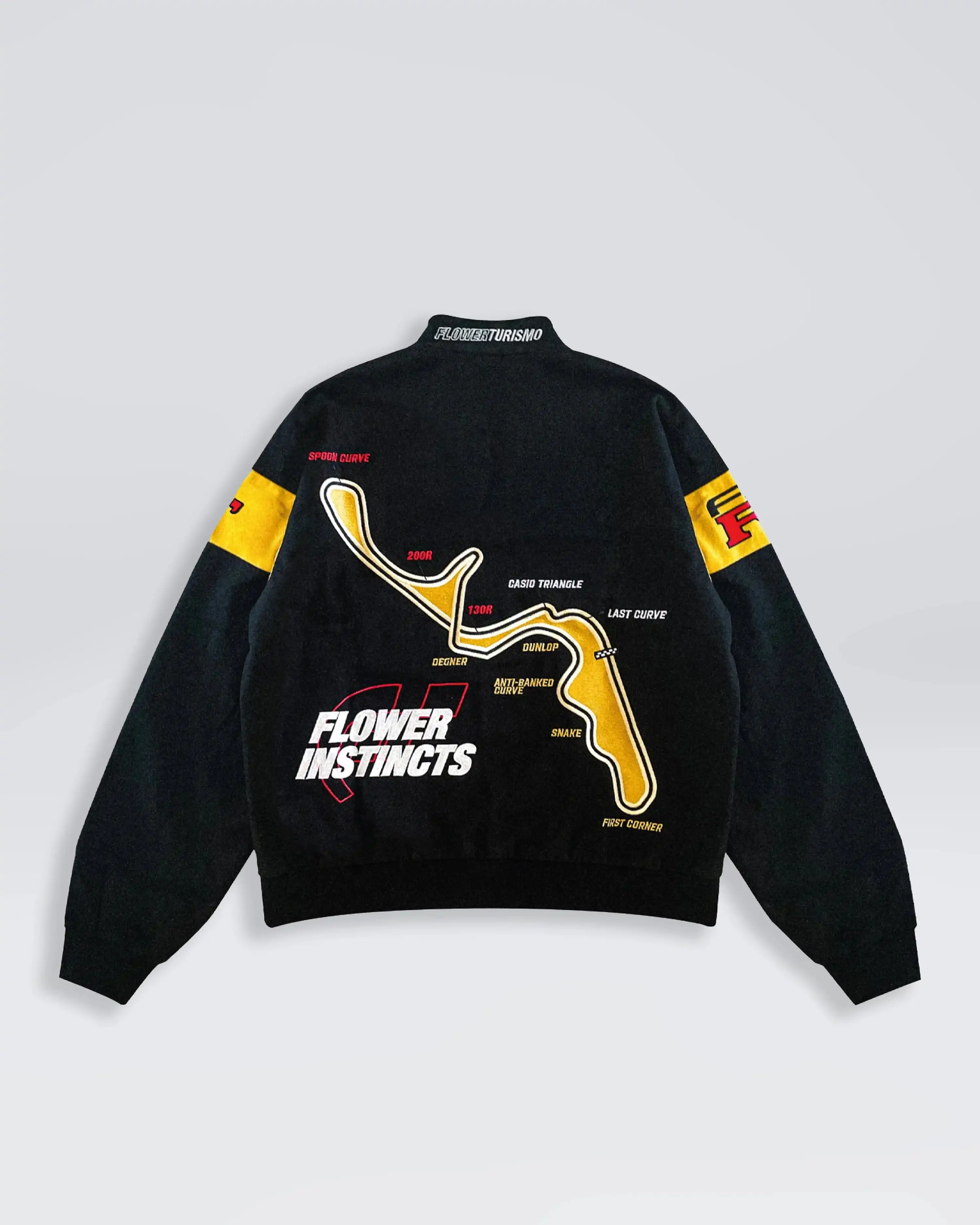 RACING JACKET FLOWER TURISMO BLACK - Image 2