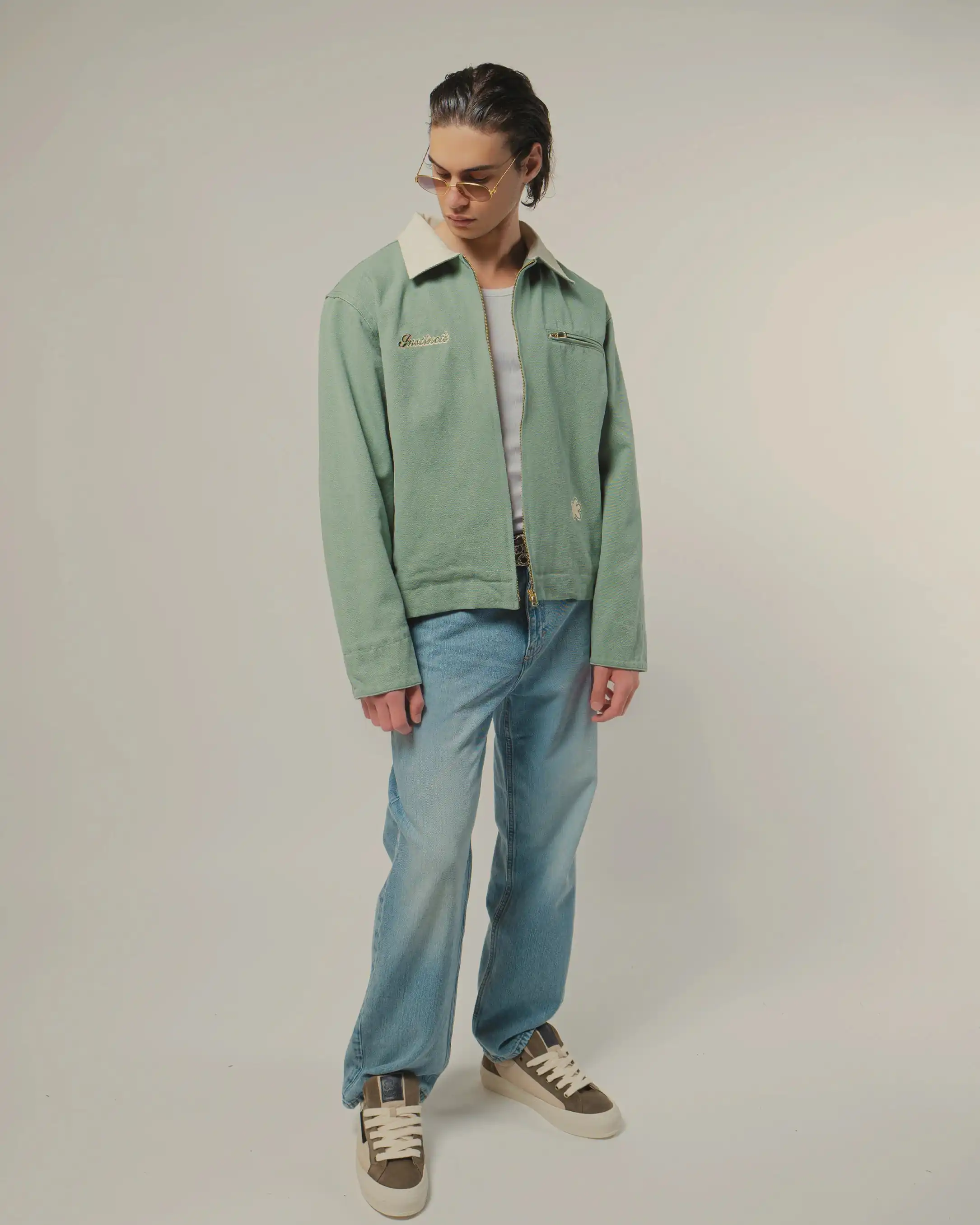 TRUCKER JACKET FLOWER LOOPS - Image 5