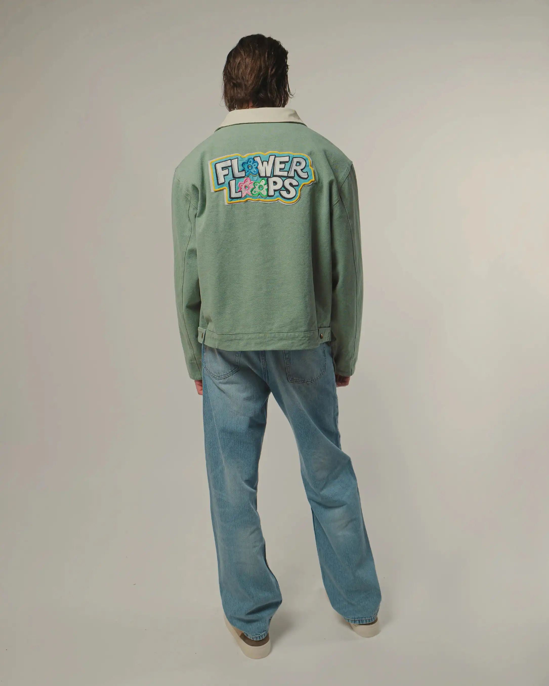 TRUCKER JACKET FLOWER LOOPS - Image 6